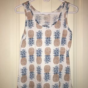 LOFT pineapple tank top